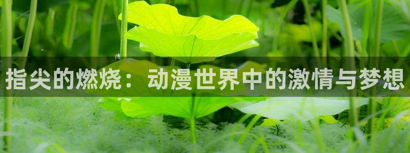 age动漫下载网：指尖的燃烧：动漫世界中的激情与梦想